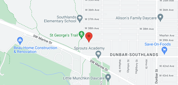 map of 4062 W 39TH AVENUE